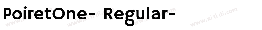 PoiretOne- Regular字体转换